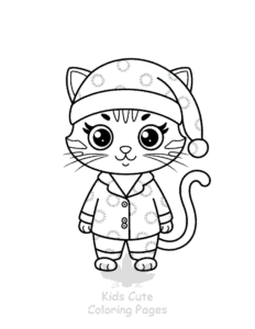 Printable Tiny Cats coloring sheet for preschoolers