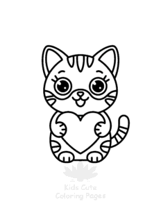 Tiny Cats coloring page for girls, free to print