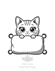Printable Tiny Cats coloring sheet for preschoolers