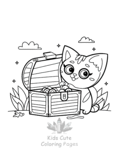 Free printable Tiny Cats coloring page for kids