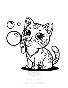 Tiny Cats coloring page for classroom activities