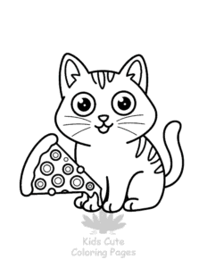 Tiny Cats coloring page for girls, free to print