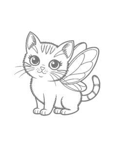 Tiny Cats coloring page for boys, printable at home