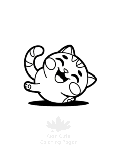 Tiny Cats coloring page for classroom activities