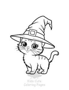 Easy Tiny Cats coloring sheet for young children