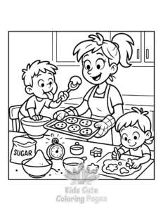 Free Tired Mom coloring pages to print at home