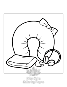 Free printable Travel Girly coloring page for kids