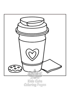 Simple Travel Girly coloring page for toddlers