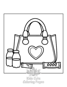 Travel Girly coloring page for classroom activities