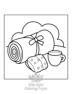 Easy Travel Girly coloring sheet for young children