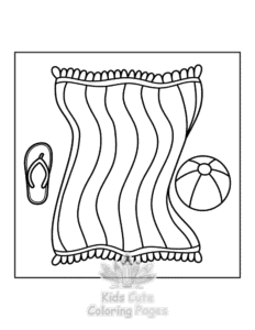 Easy Travel Girly coloring sheet for young children