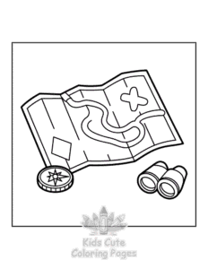 Printable Travel Girly coloring sheet for preschoolers