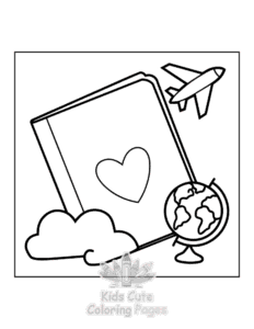 Free Travel Girly coloring pages to print at home