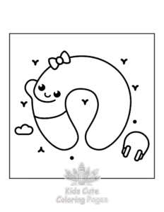 Printable Travel Girly coloring sheet for preschoolers