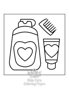Free printable Travel Girly coloring page for kids