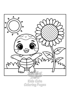 Free Turtle coloring pages to print at home