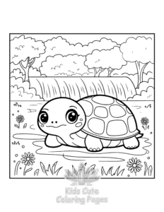 Free Turtle coloring pages to print at home