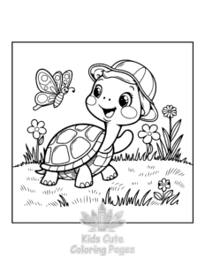 Free Turtle coloring pages to print at home