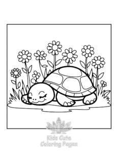 Free Turtle coloring pages to print at home