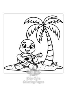 Free Turtle coloring pages to print at home