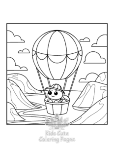 Easy Turtle coloring sheet for young children