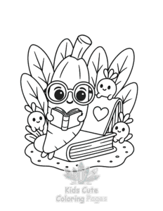 Printable Veggie Life coloring sheet for preschoolers