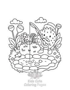 Printable Veggie Life coloring sheet for preschoolers