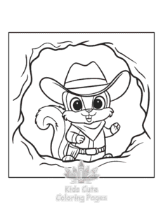 Free Wild West coloring pages to print at home