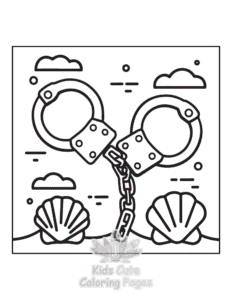 Simple Wild West coloring page for toddlers