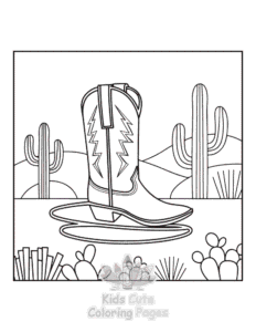 Free Wild West coloring pages to print at home