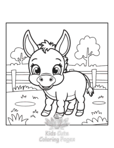 Simple Wild West coloring page for toddlers