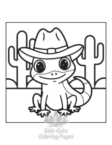 Wild West coloring page for girls, free to print