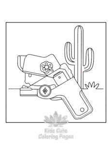 Free Wild West coloring pages to print at home