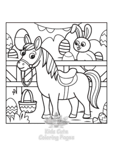 Simple Wild West coloring page for toddlers