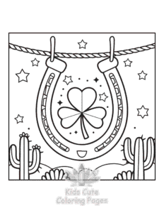 Free Wild West coloring pages to print at home