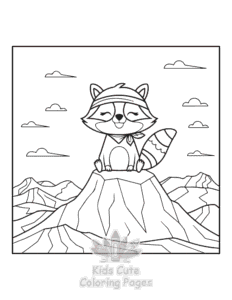 Simple Wild West coloring page for toddlers