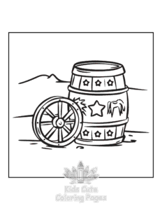 Free Wild West coloring pages to print at home