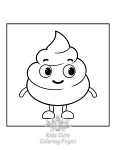 Simple Winter coloring page for toddlers