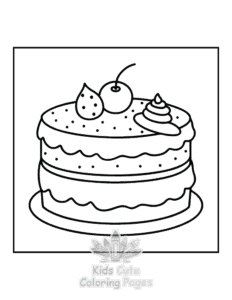 Simple Winter coloring page for toddlers