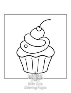 Easy Winter coloring sheet for young children
