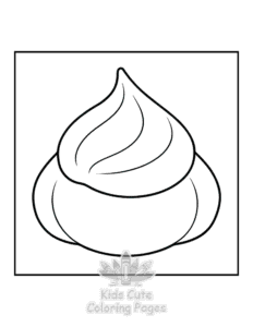 Winter coloring page for girls, free to print