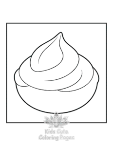 Simple Winter coloring page for toddlers