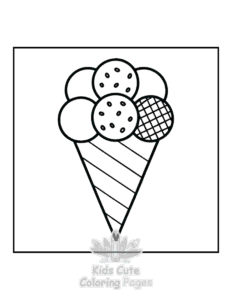 Printable Winter coloring sheet for preschoolers