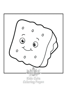 Easy Winter coloring sheet for young children