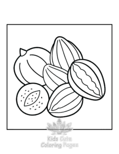Easy Winter coloring sheet for young children
