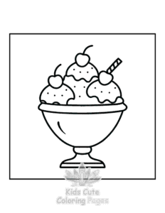 Simple Winter coloring page for toddlers