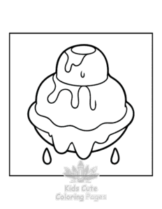 Printable Winter coloring sheet for preschoolers