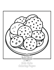Easy Winter coloring sheet for young children