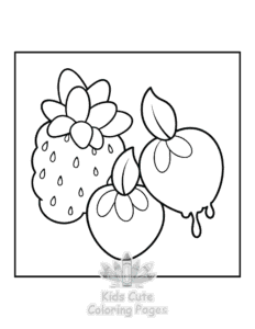 Easy Winter coloring sheet for young children