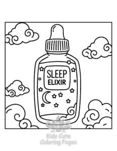 Free Witchy Vibes coloring pages to print at home